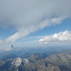 Flugwegposition um 15:15:27: Aufgenommen in der Nähe von Gemeinde Weißpriach, 5573, Österreich in 3308 Meter